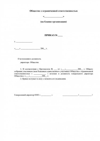 Как писать заявление на отпуск руководителю ООО