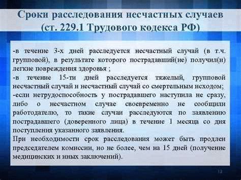 Алгоритм проведения расследования несчастных случаев