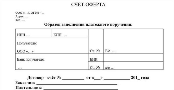 Правовая основа счет-оферты